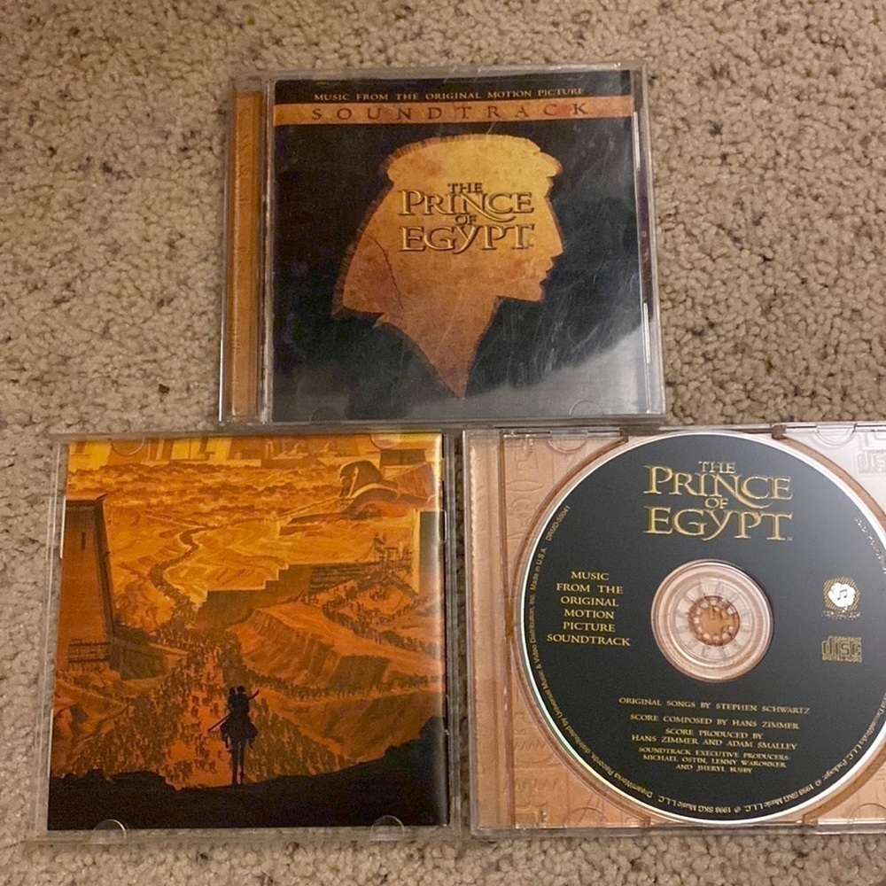 Cd Soundtrack for Movie Prince of Egypt